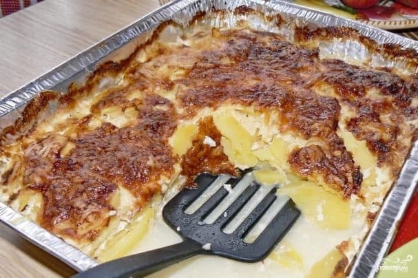 Картофель запеченный со сливками