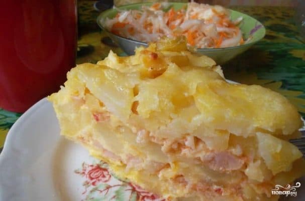 Картопляная засмажка з капустай