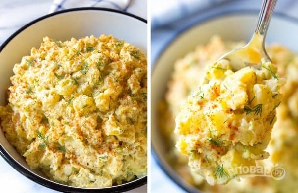 Potato and egg salad