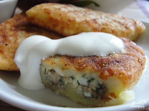 Potato cutlets with filling