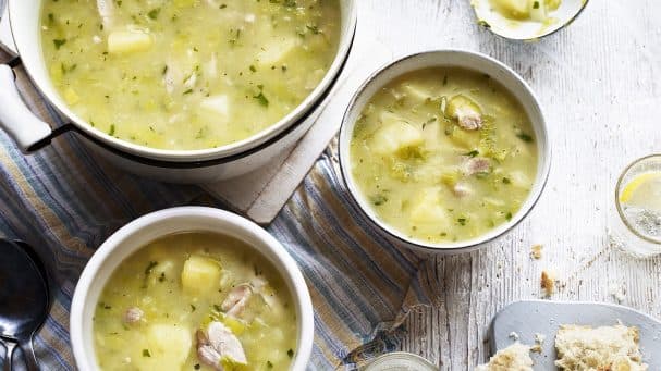 Картофельный суп с курицей