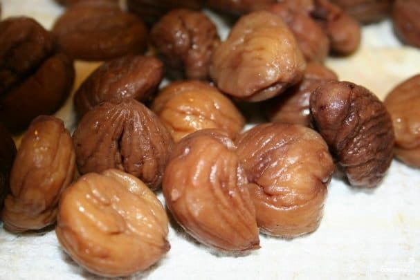 Каштаны ў саевым карэмелі