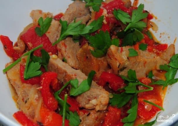 Bulgarian-style kavarma