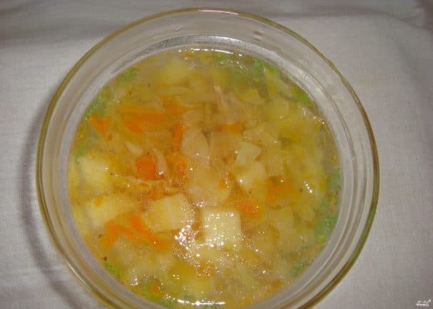 Кислые щи с курицей