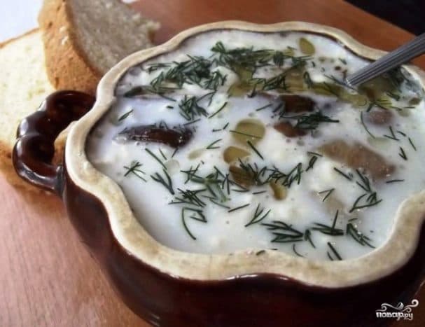 Classic mushroom soup