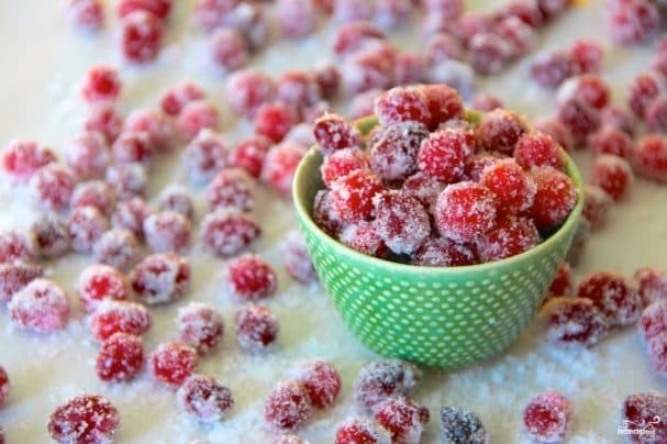 Cranberries in sugar