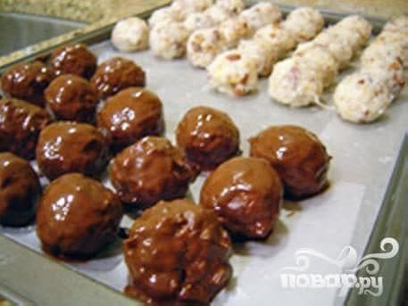 Какосавыя шарыкі ў шакаладзе