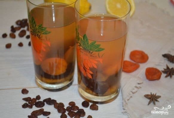 Компот из сухофруктов и изюма