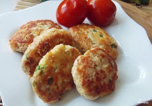 Котлети з індички з сиром