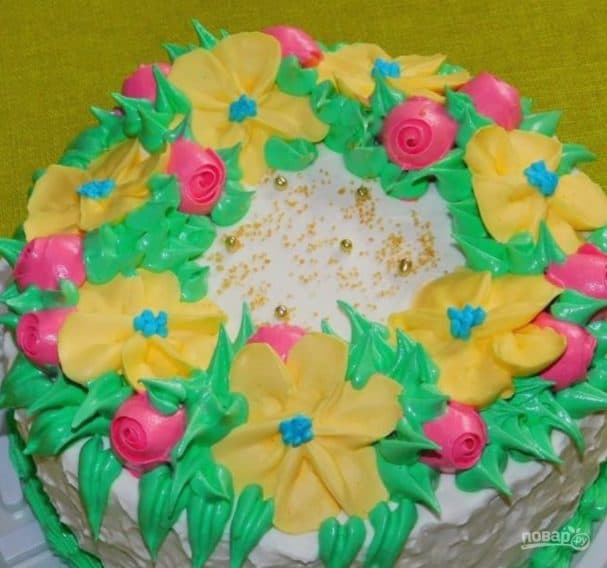Cream-brûlée for cake decoration