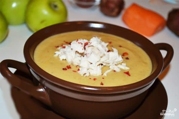 Jerusalem artichoke cream soup