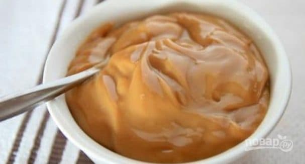 Cream for profiteroles with condensed milk