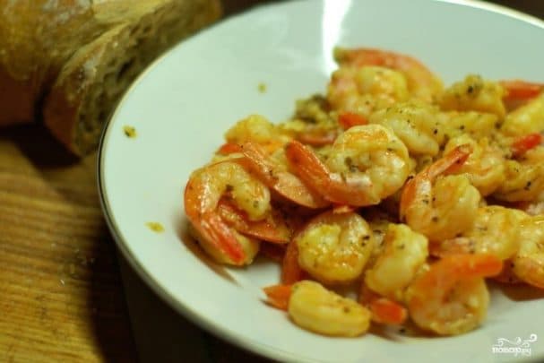 Shrimp in garlic sauce