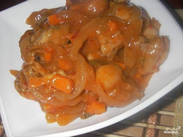 Курица по-китайски острая