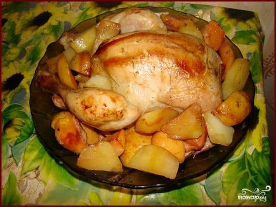 Chicken with quince