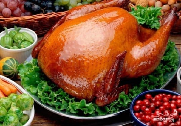 Chicken with honey baked in the oven