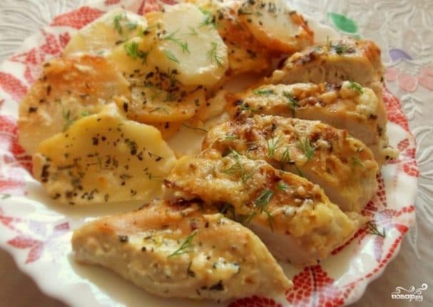 Курыца ў йагуртовым соусе