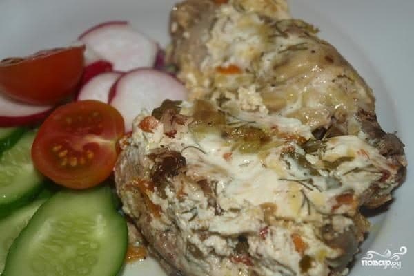 Chicken in sauce in a multicooker