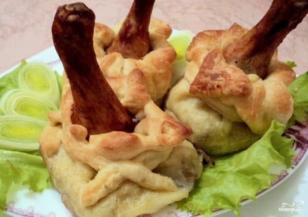 Куриная голень в тесте