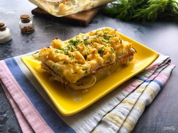 Куриная запеканка с овощами