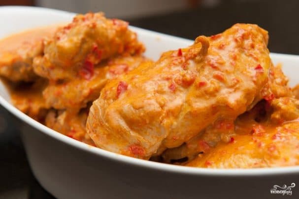 Chicken breast in garlic sauce