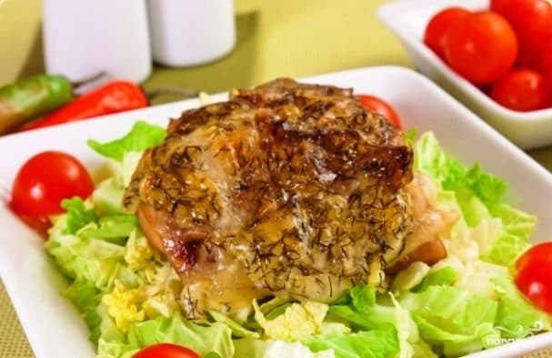 Chicken thighs with cheese