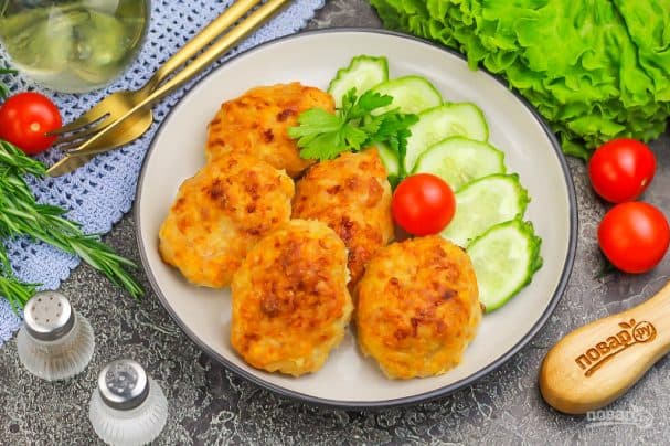 Chicken cutlets in the oven