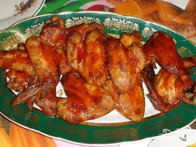 Курыныя крылышкі ў цесте