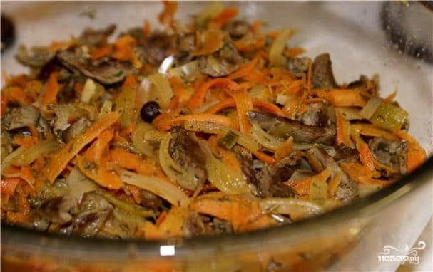 Курыныя сэрца з морквой