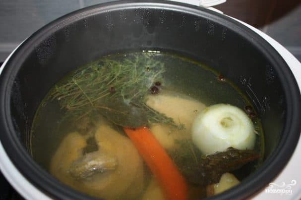 Курыны бульён у мультыварцы