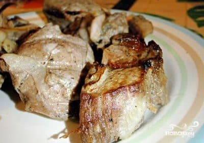 Куриный шашлык в микроволновке