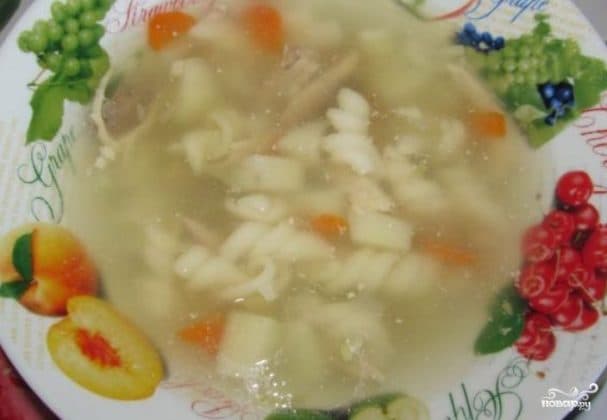 Курыны суп у скораварцы-мульціварцы