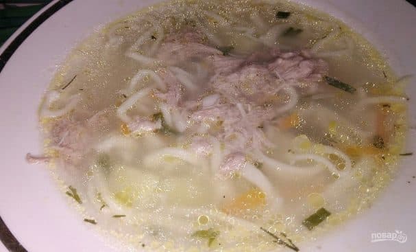 Дамашняя лазанья на курыным бульёне