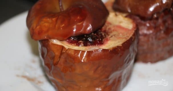 Лёгкія засмажаныя яблыкі