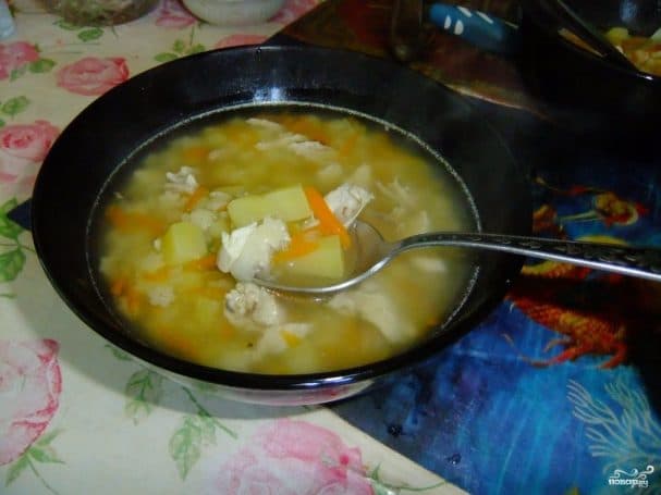 Light chicken soup