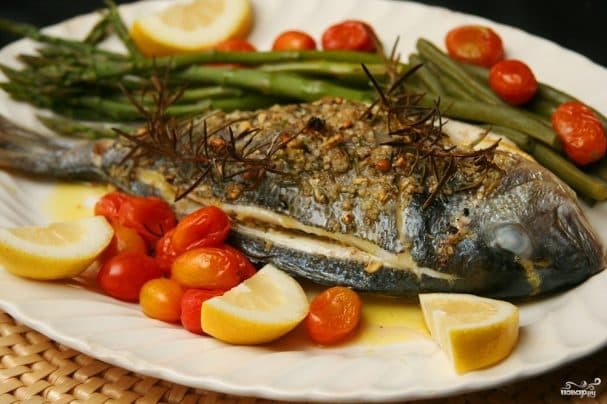 Bream in the oven