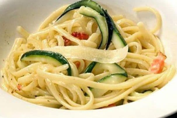 Zucchini Linguine Carbonara
