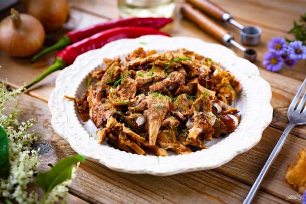 Chanterelles in a multicooker