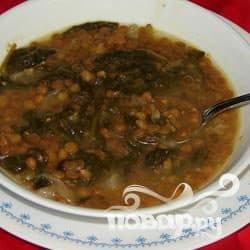 Ливанский лимонный суп с чечевицей