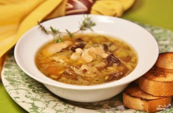 Лукавы суп з курыцай