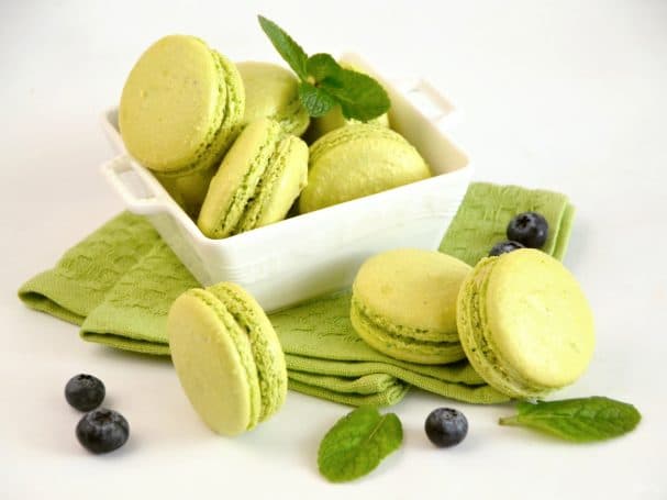 Macarons with French meringue
