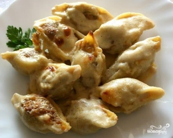 Pasta stuffed with minced meat