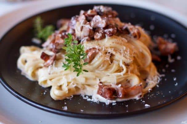 Pasta with chanterelles