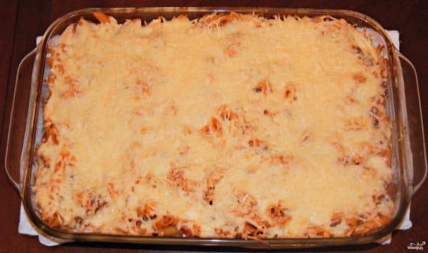 Макароны в духовке с мясом