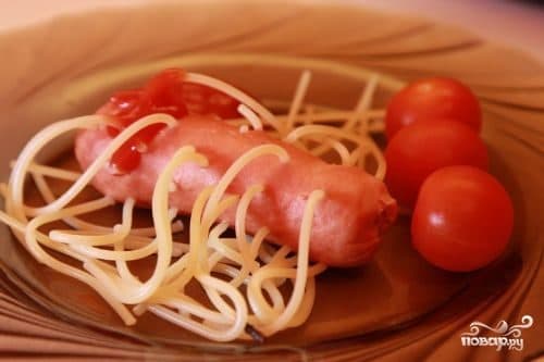 Pasta in sausages