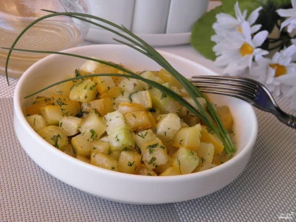 Marinated zucchini
