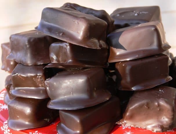 Jelly candy in chocolate