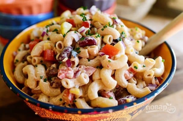 Мексиканський салат з макаронами
