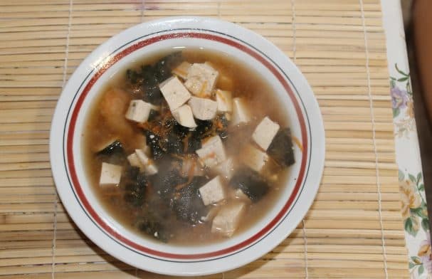 Shrimp miso soup