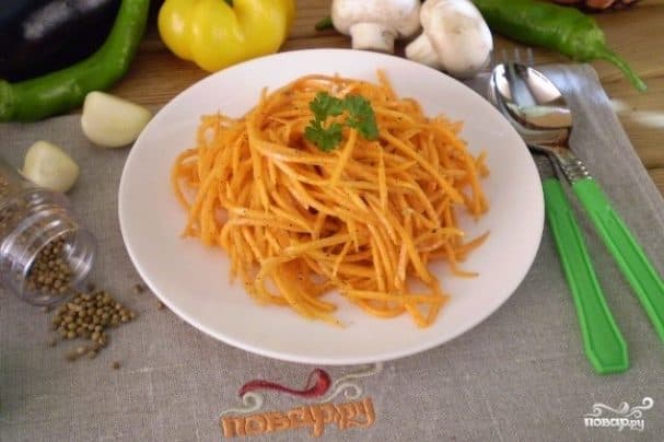 Морковка по корейски острая
